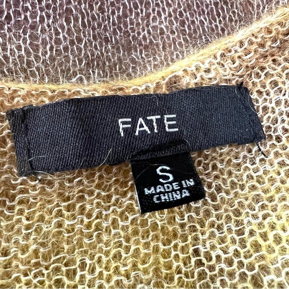 Fate Ombré Mohair Wool Whisper Weight Hoodie Sweater Women’s Small - Picture 11 of 11